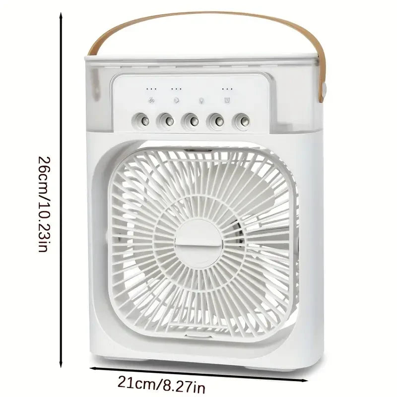 Ventilador De Aire Frio-Frescura personal para días y noches calurosas🌬️