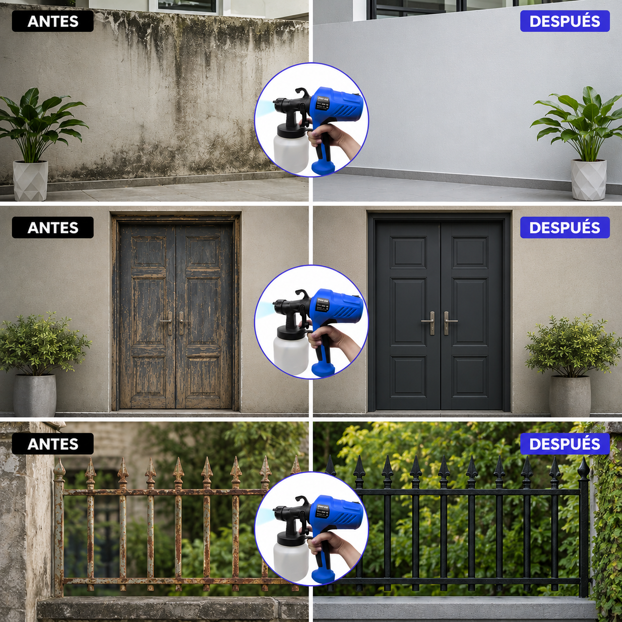 Pistola de Pintura-Dale nueva vida a tu hogar fácilmente