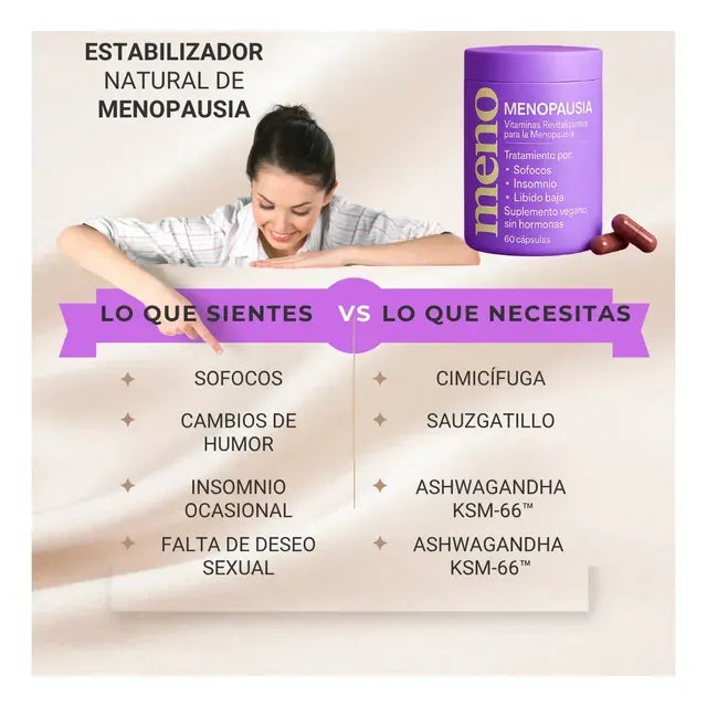 MENO - Alivio natural para síntomas de la menopausia