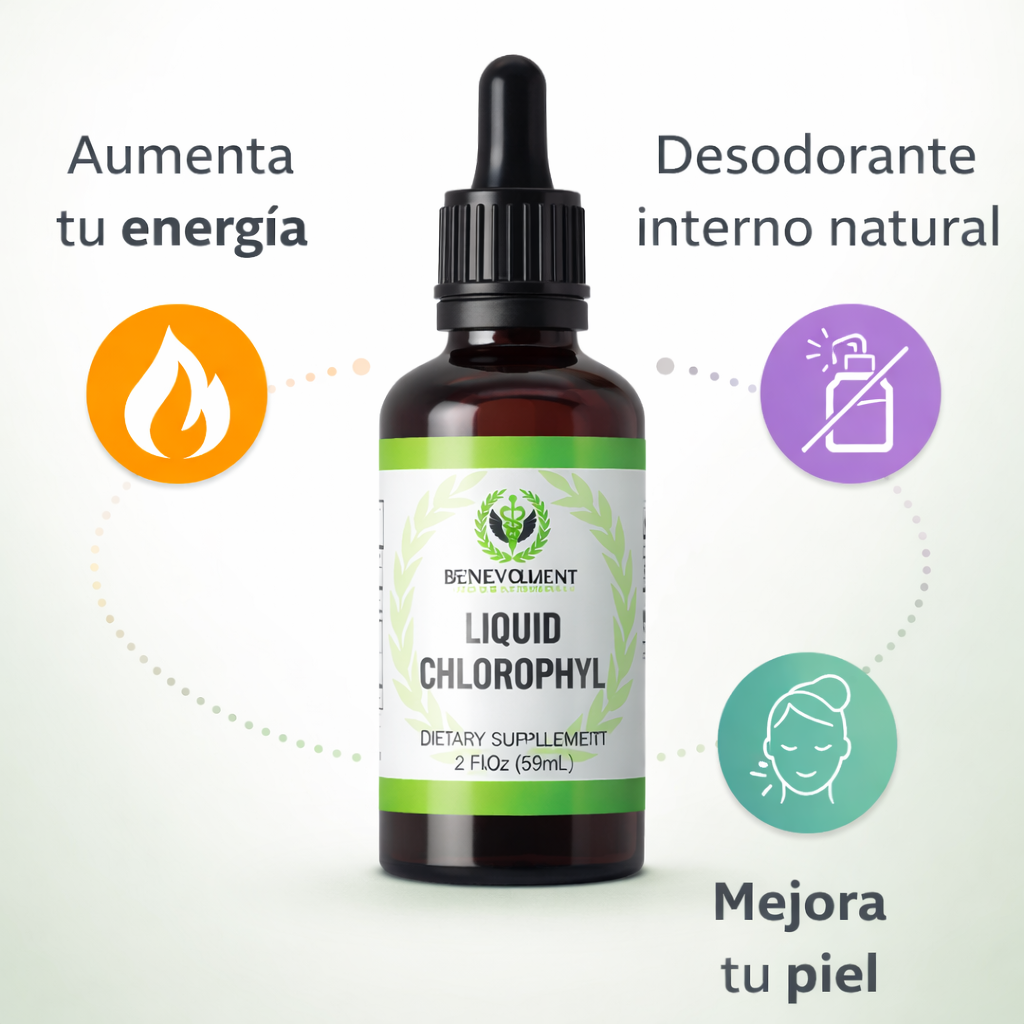 Clorofila Liquido- Reduce hinchazón y mejora tu digestión 🌿