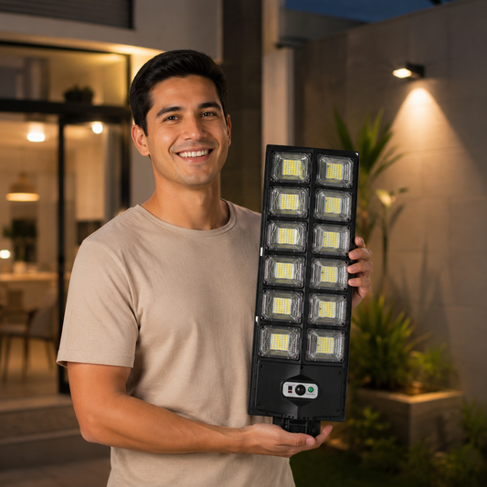 Lampara Solar- Más seguridad y luz para tu hogar🌙