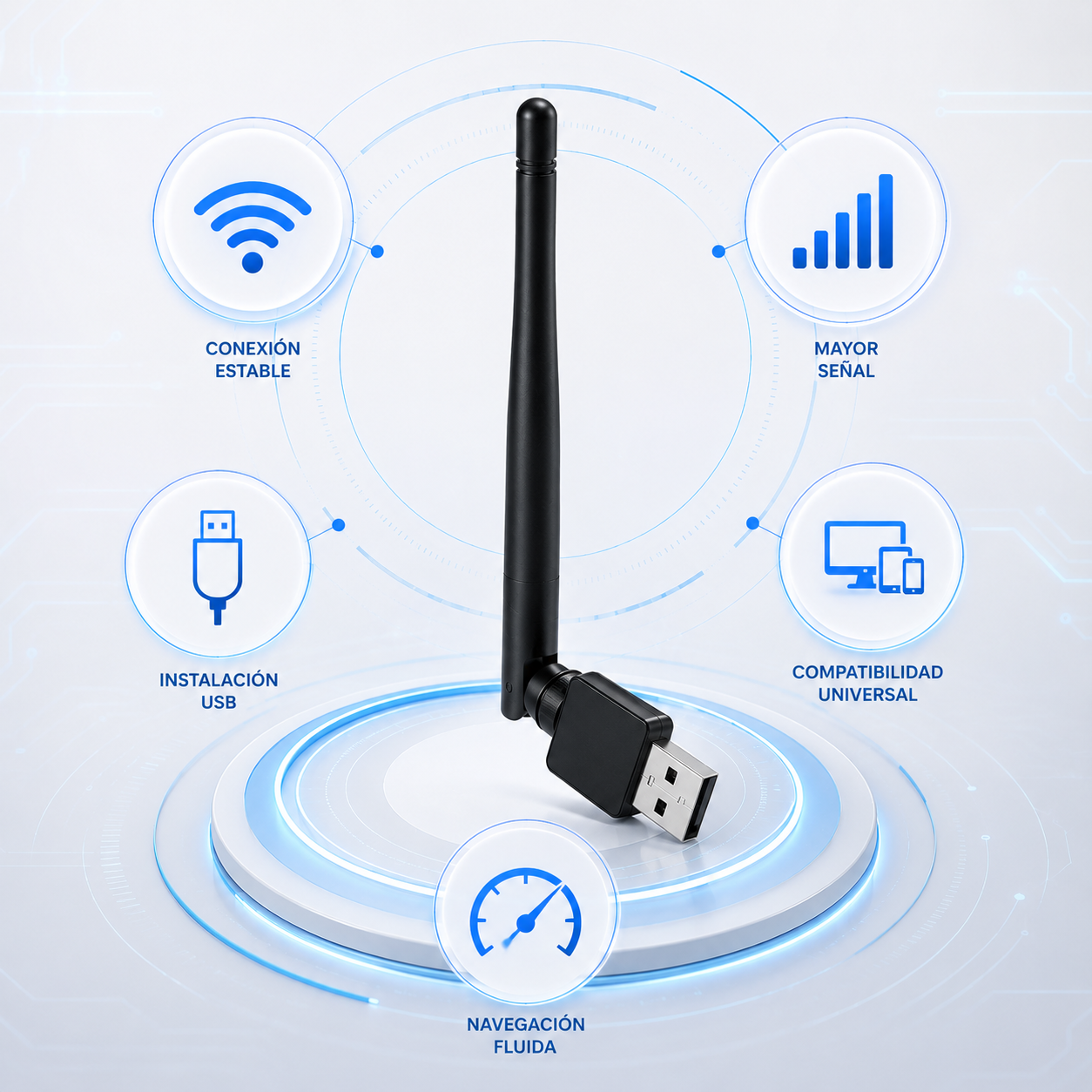 Antena Red Inalámbrica- Conexión rápida y estable donde más la necesitas