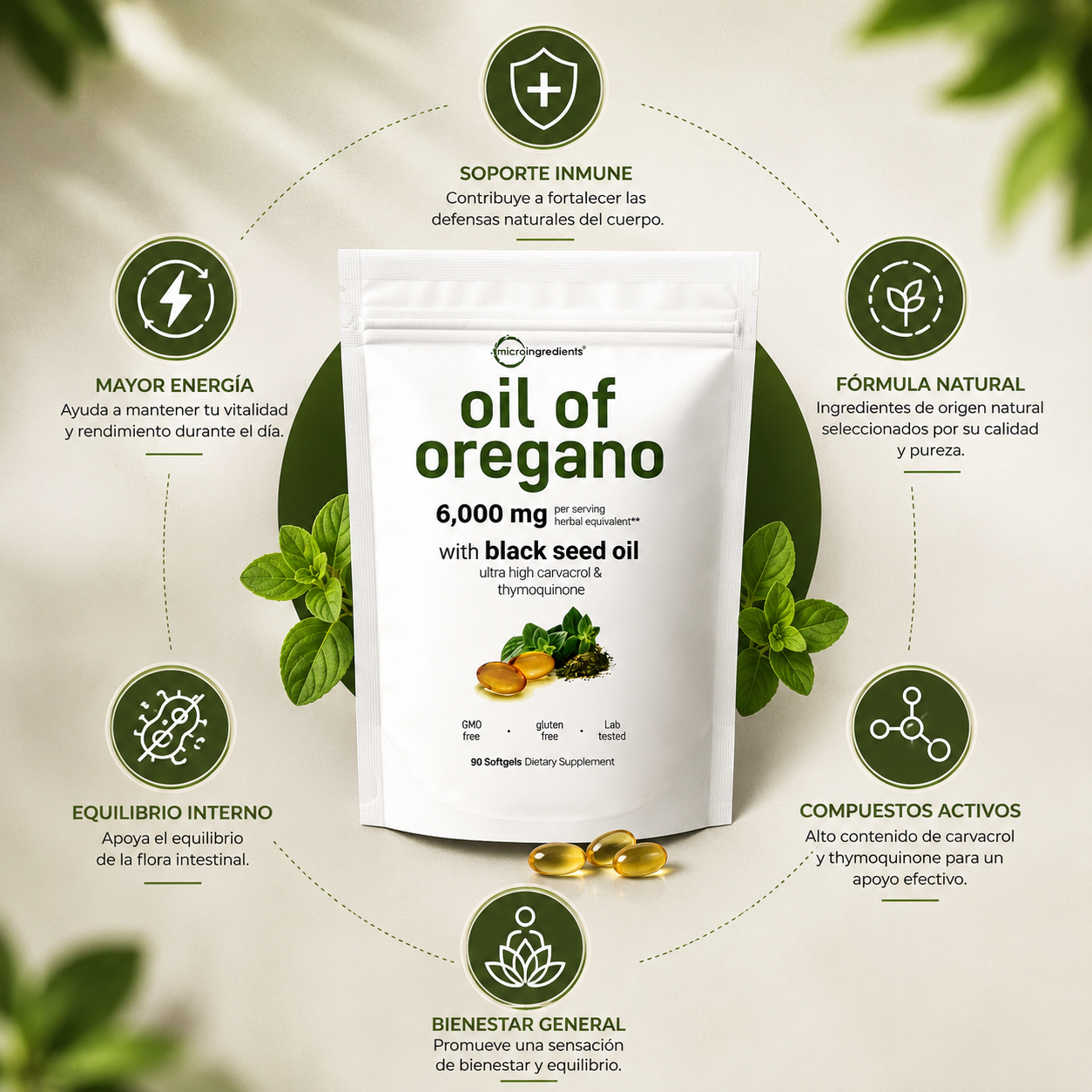 Oil Of Oregano-Defensas fuertes y bienestar todos los días🌿
