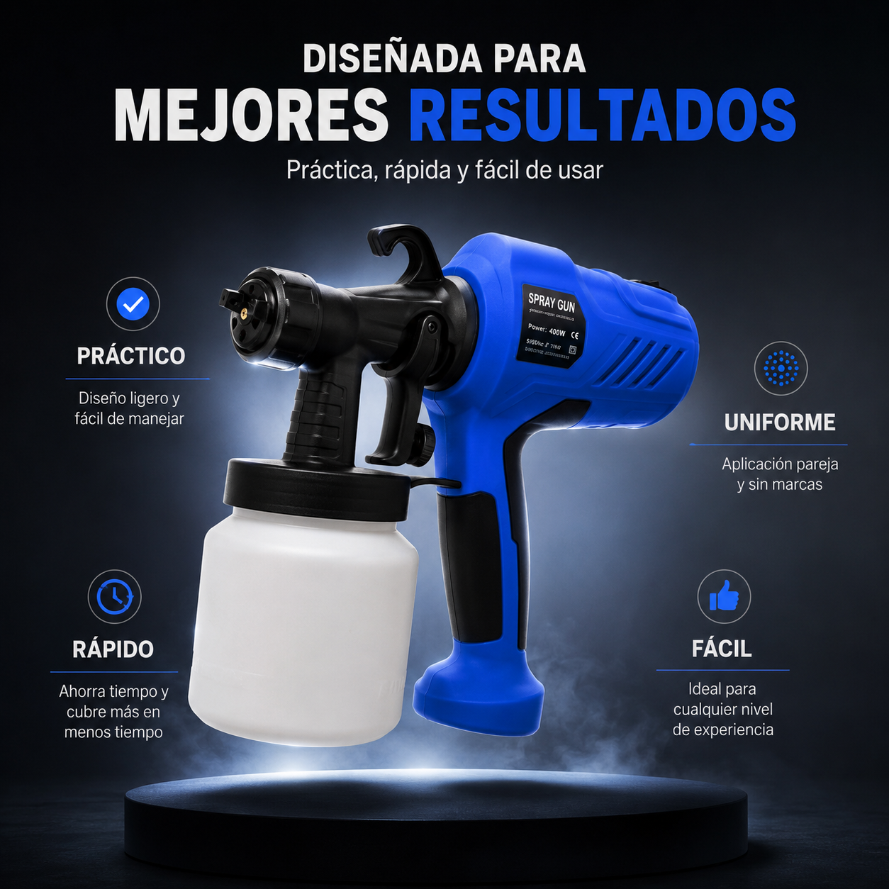 Pistola de Pintura-Dale nueva vida a tu hogar fácilmente